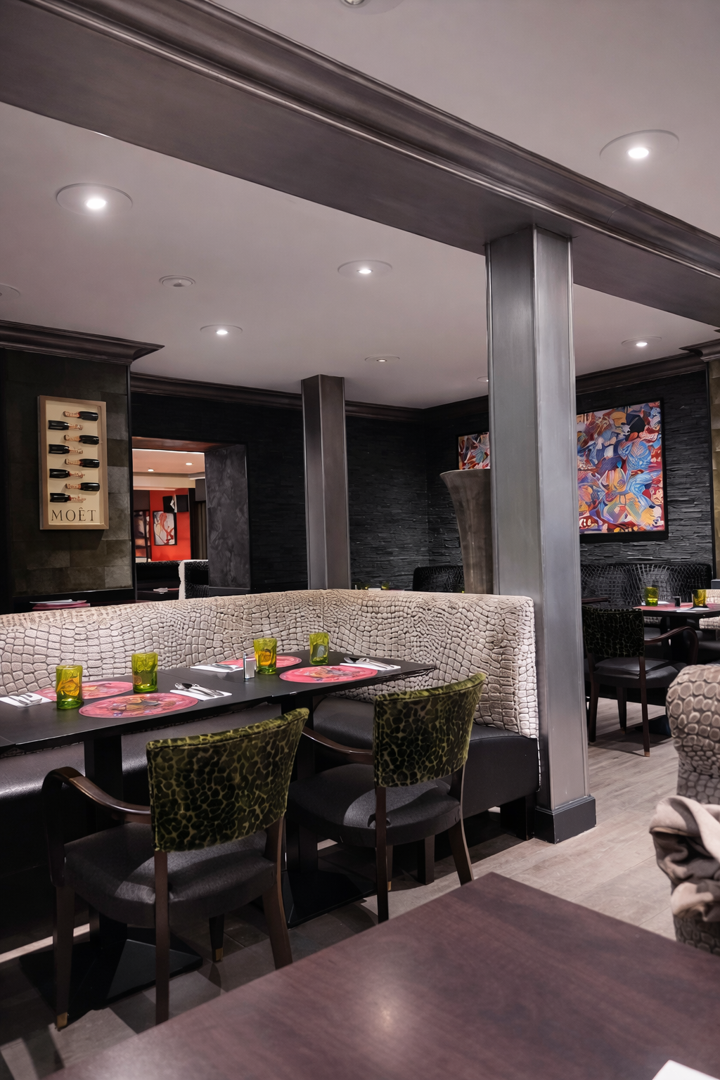 Salle du restaurant La Terrasse à Saint-Omer, ambiance chic et décontractée